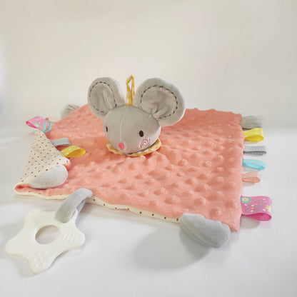 Manta Apego Bebé Animales - Peluche Consolador Suave Infantil - Huellitas de Vida