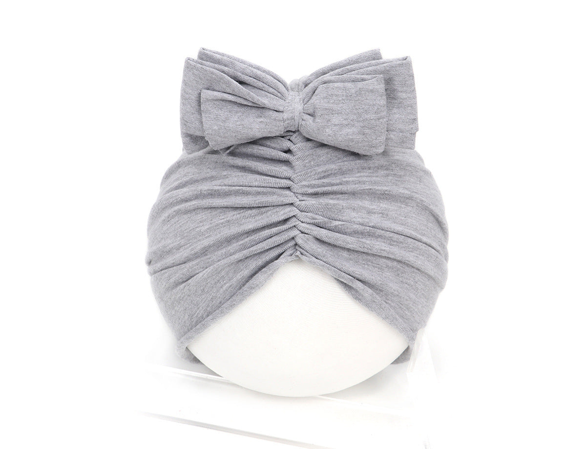 Turbante Bebé con Lazo - Diadema Suave Algodón para Recién Nacido - Huellitas de Vida