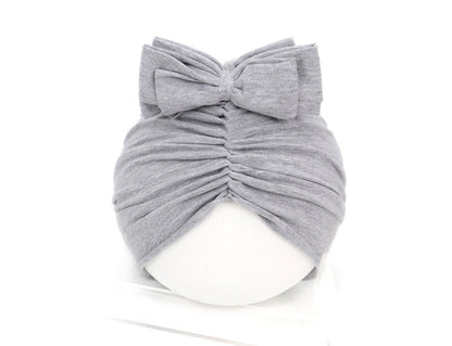 Turbante Bebé con Lazo - Diadema Suave Algodón para Recién Nacido - Huellitas de Vida