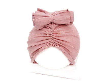 Turbante Bebé con Lazo - Diadema Suave Algodón para Recién Nacido - Huellitas de Vida