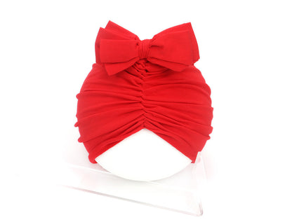 Turbante Bebé con Lazo - Diadema Suave Algodón para Recién Nacido - Huellitas de Vida
