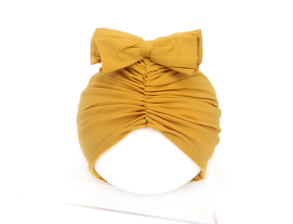 Turbante Bebé con Lazo - Diadema Suave Algodón para Recién Nacido - Huellitas de Vida