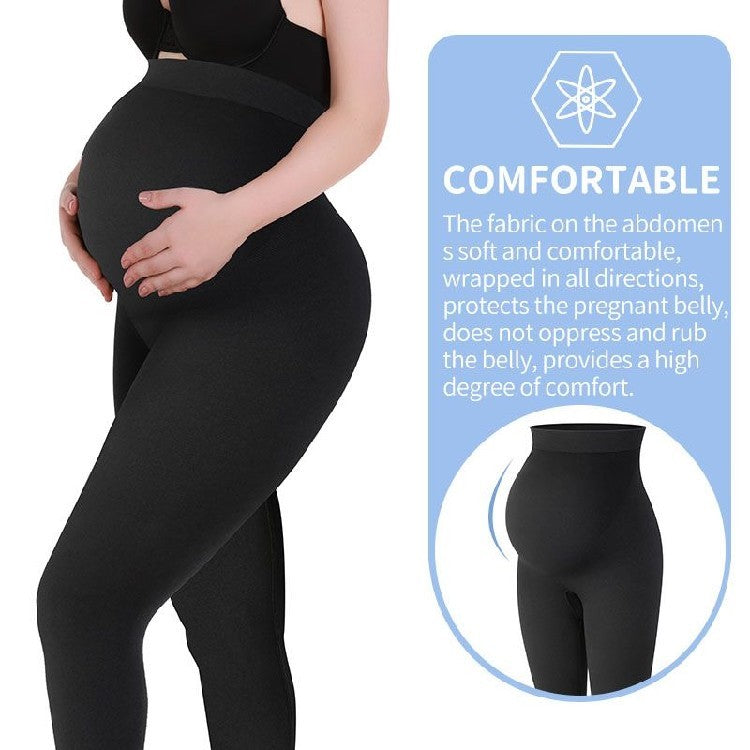 Leggings Maternidad Cintura Alta - Pantalones Embarazo Cómodos - Huellitas de Vida