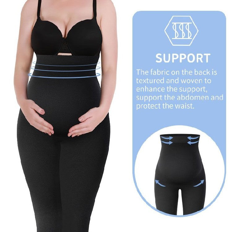 Leggings Maternidad Cintura Alta - Pantalones Embarazo Cómodos - Huellitas de Vida