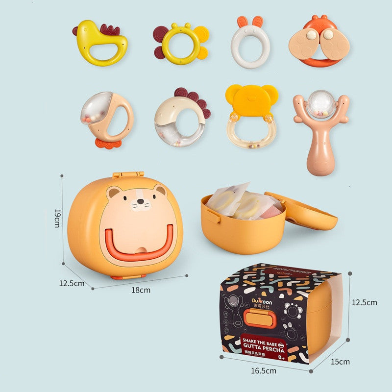 Set Sonajeros Recién Nacidos - Caja Regalo Juguetes Bebé - Huellitas de Vida