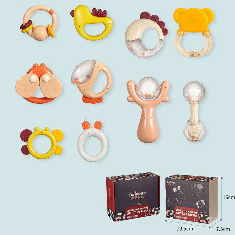 Set Sonajeros Recién Nacidos - Caja Regalo Juguetes Bebé - Huellitas de Vida