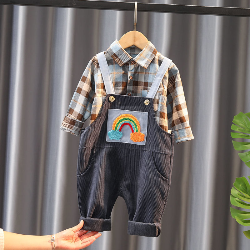 Conjunto Babero Niños - Ropa Dos Piezas Infantil Cómoda - Huellitas de Vida