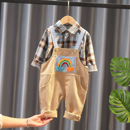Conjunto Babero Niños - Ropa Dos Piezas Infantil Cómoda - Huellitas de Vida