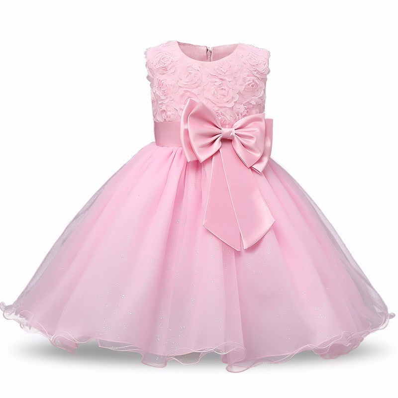 Vestido Princesa Tutú Niñas - Vestido Fiesta Boda Cumpleaños - Huellitas de Vida