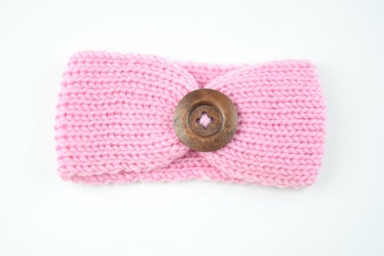 Diadema Bebé Lana Tejida a Mano - Accesorio Pelo Suave y Cómodo - Huellitas de Vida