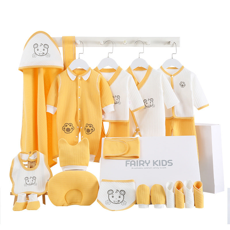 Regalo Recién Nacido Luna Llena - Set 21 Piezas Ropa Bebé Algodón - Huellitas de Vida
