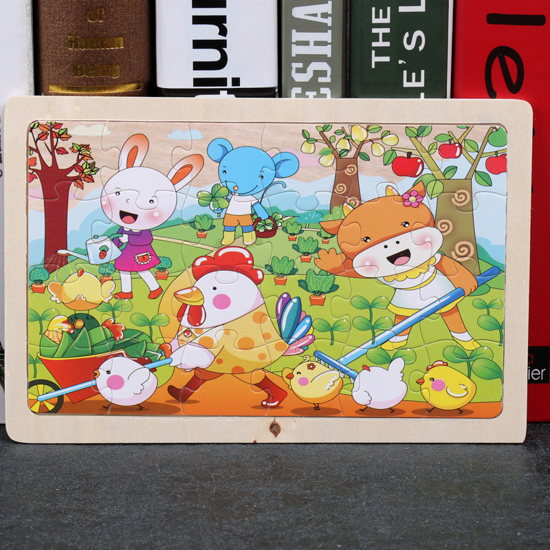 Puzzle Infantil 80 Piezas - Rompecabezas Educativo de Animales - Huellitas de Vida