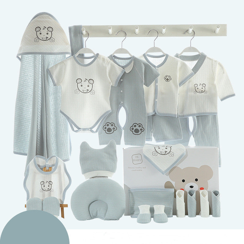 Regalo Recién Nacido Luna Llena - Set 21 Piezas Ropa Bebé Algodón - Huellitas de Vida