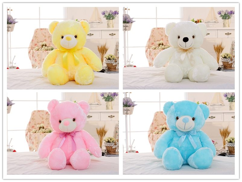 Osito Peluche LED Luminoso - Juguete Sensorial con Luces de Colores | Huellitas de Vida - Huellitas de Vida