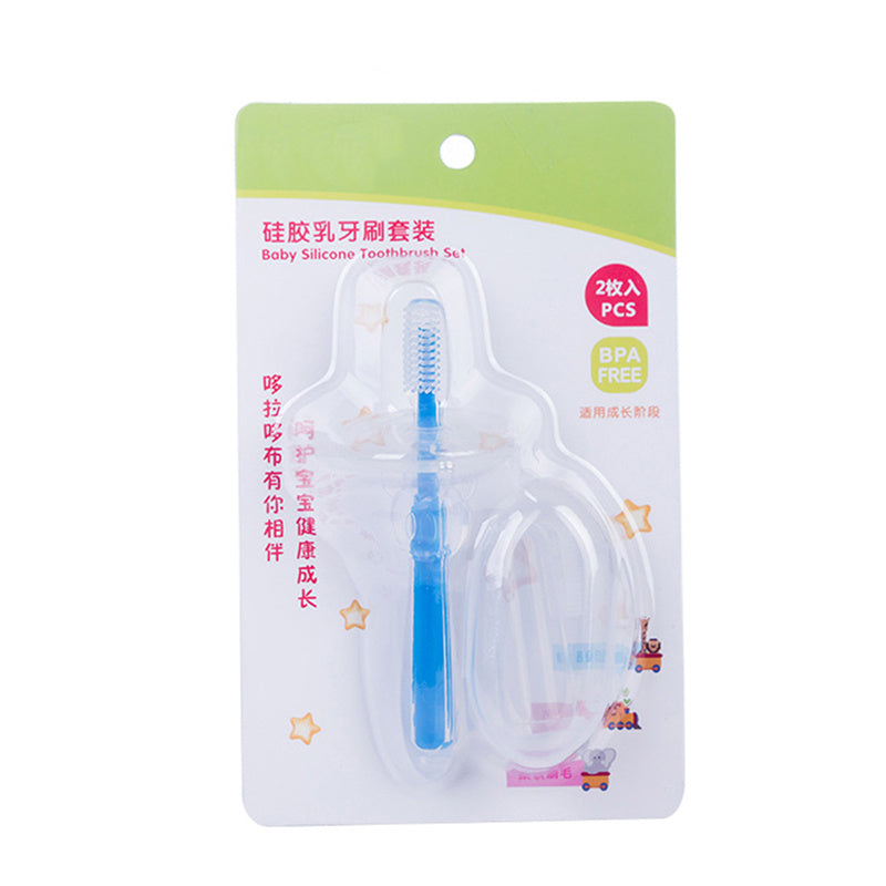 Cepillo Dientes Silicona Bebé - Mordedor Entrenamiento Dental - Huellitas de Vida