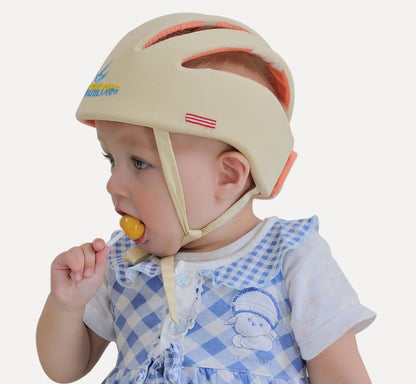 Casco de Seguridad para Bebé - Protector de Cabeza Suave y Ajustable - Huellitas de Vida