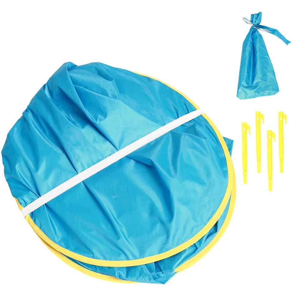 Mini Piscina Portátil Bebés con Protección UV 50+ - Juego Seguro - Huellitas de Vida