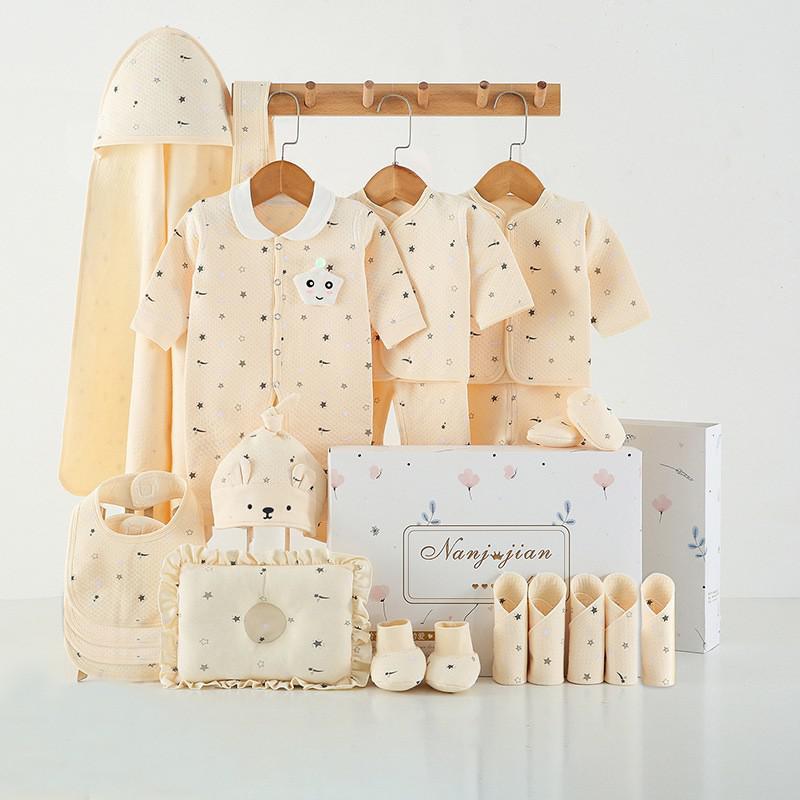 Conjunto Ropa Fina Recién Nacido - Caja Regalo 24 Piezas Bebé - Huellitas de Vida