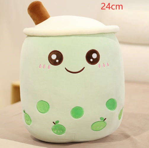 Peluche Té de Burbujas Fresa - Cojín Suave Boba Tea para Niños | Huellitas de Vida - Huellitas de Vida