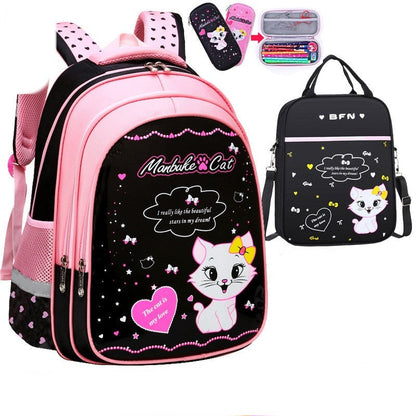 Mochila Escolar Infantil Gatito Vuelta al Cole - Diseño Adorable para Niños - Huellitas de Vida