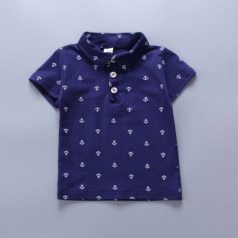 Conjunto Infantil Ancla - Ropa Verano Niño Manga Corta Cómoda - Huellitas de Vida
