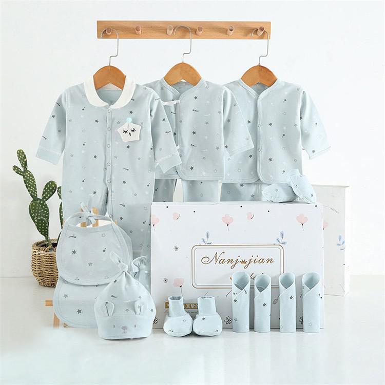 Conjunto Ropa Fina Recién Nacido - Caja Regalo 24 Piezas Bebé - Huellitas de Vida