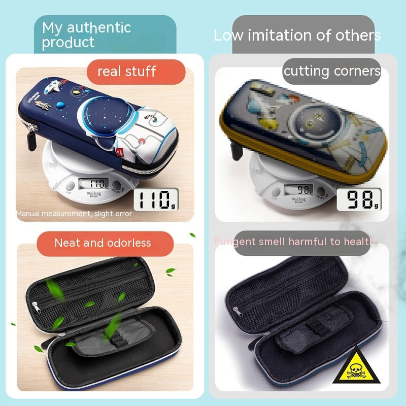 Estuche Escolar 3D Gran Capacidad Vuelta al Cole - Organizador Cartoon para Niños - Huellitas de Vida