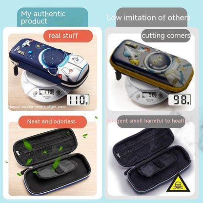Estuche Escolar 3D Gran Capacidad Vuelta al Cole - Organizador Cartoon para Niños - Huellitas de Vida