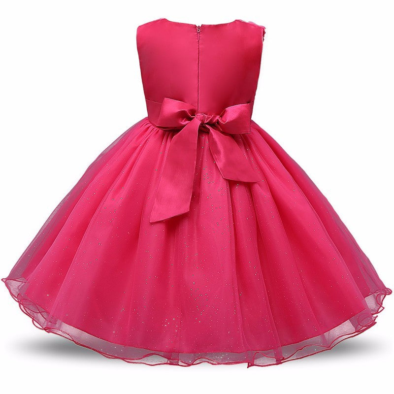 Vestido Princesa Tutú Niñas - Vestido Fiesta Boda Cumpleaños - Huellitas de Vida