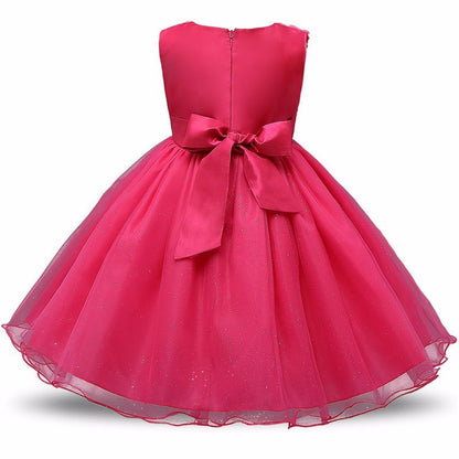 Vestido Princesa Tutú Niñas - Vestido Fiesta Boda Cumpleaños - Huellitas de Vida