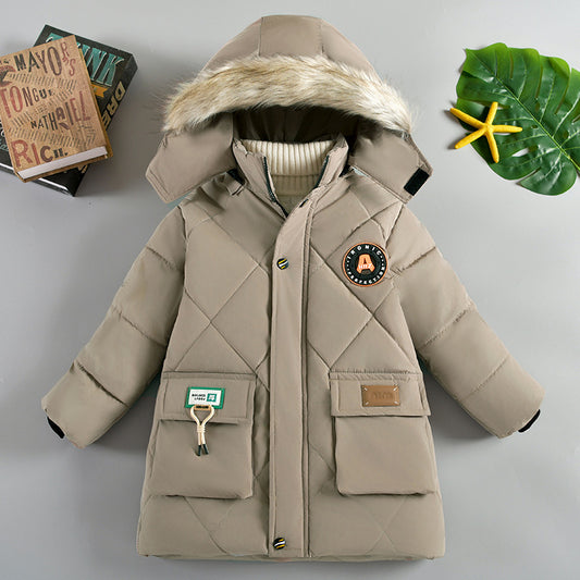 Chaqueta Acolchada Gruesa Niños Invierno - Abrigo Algodón Relleno Cálido Resistente Frío - Huellitas de Vida