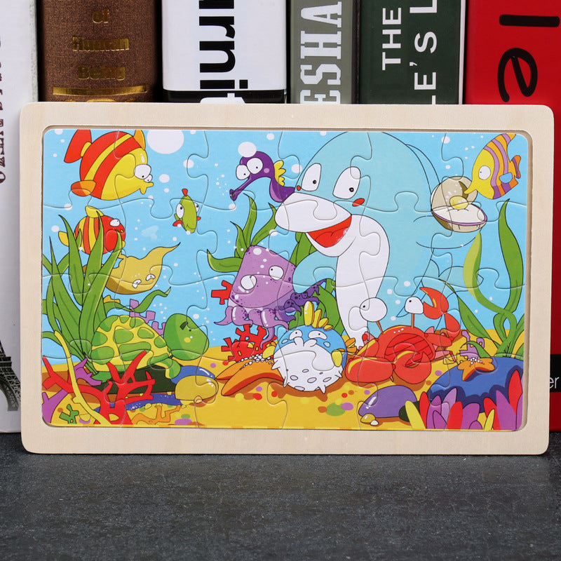 Puzzle Infantil 80 Piezas - Rompecabezas Educativo de Animales - Huellitas de Vida
