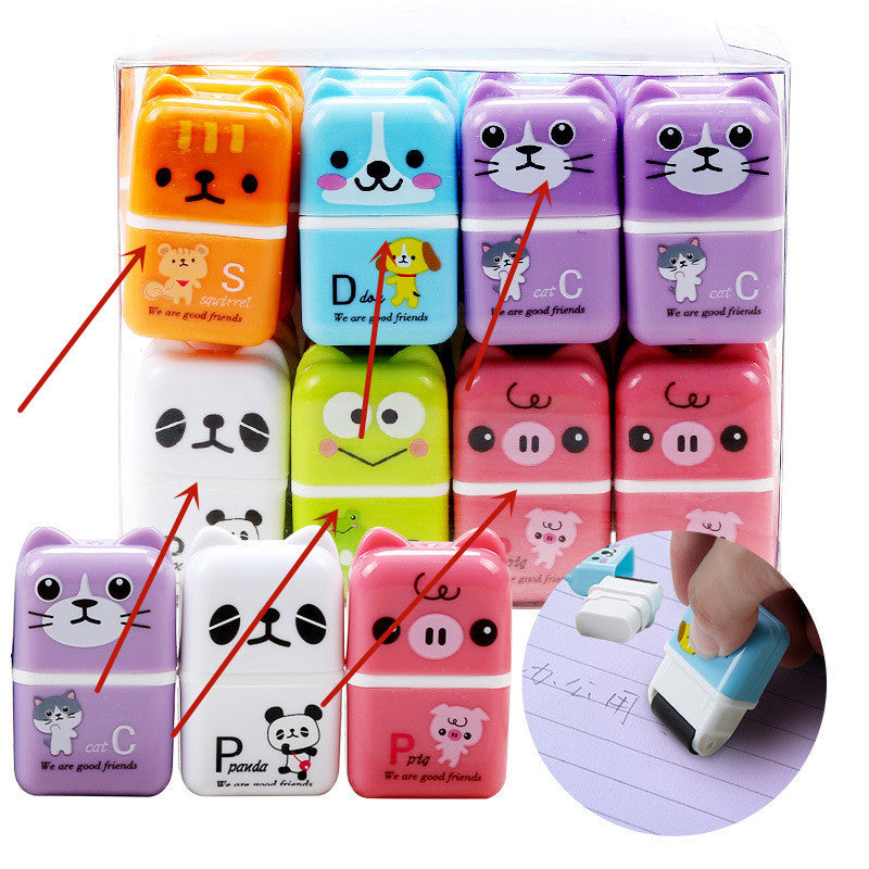 Goma de Borrar Animales Creativos Vuelta al Cole - Material Escolar Divertido - Huellitas de Vida