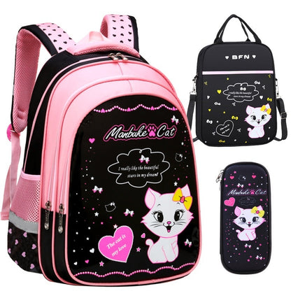 Mochila Escolar Infantil Gatito Vuelta al Cole - Diseño Adorable para Niños - Huellitas de Vida