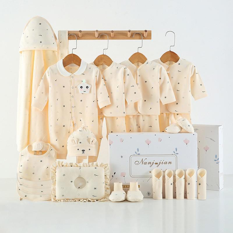 Conjunto Ropa Fina Recién Nacido - Caja Regalo 24 Piezas Bebé - Huellitas de Vida