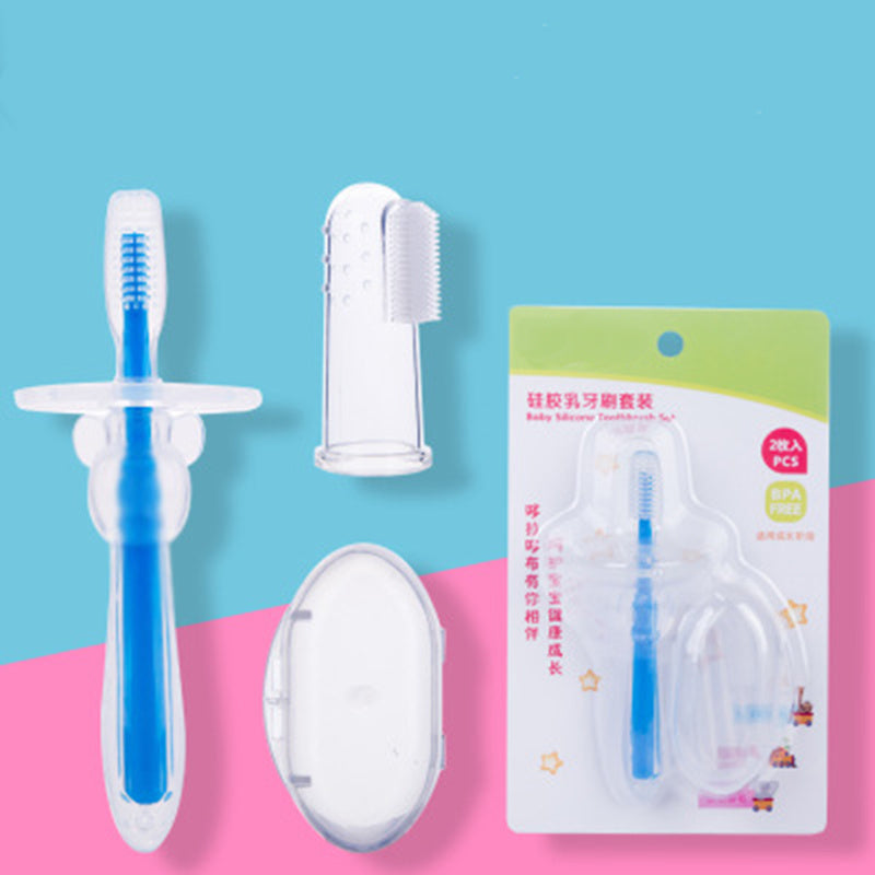 Cepillo Dientes Silicona Bebé - Mordedor Entrenamiento Dental - Huellitas de Vida