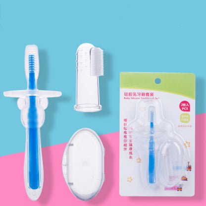Cepillo Dientes Silicona Bebé - Mordedor Entrenamiento Dental - Huellitas de Vida