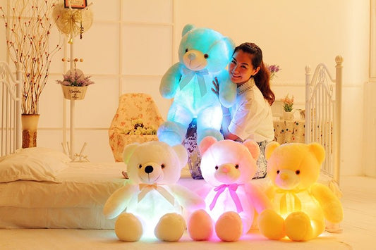 Osito Peluche LED Luminoso - Juguete Sensorial con Luces de Colores | Huellitas de Vida - Huellitas de Vida