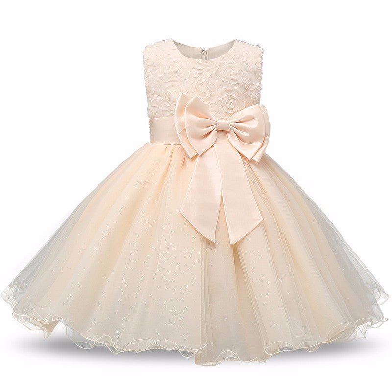 Vestido Princesa Tutú Niñas - Vestido Fiesta Boda Cumpleaños - Huellitas de Vida