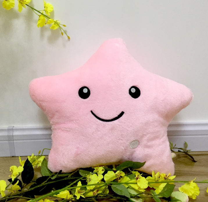 Almohada Luminosa de Estrellas - Luz Nocturna Mágica para Niños - Huellitas de Vida