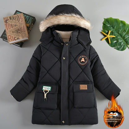 Chaqueta Acolchada Gruesa Niños Invierno - Abrigo Algodón Relleno Cálido Resistente Frío - Huellitas de Vida