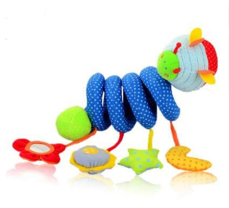 Sonajero Colgante Bebé - Juguete Peluche Conejo Oso Cochecito - Huellitas de Vida