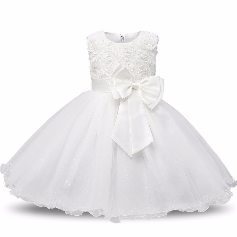 Vestido Princesa Tutú Niñas - Vestido Fiesta Boda Cumpleaños - Huellitas de Vida