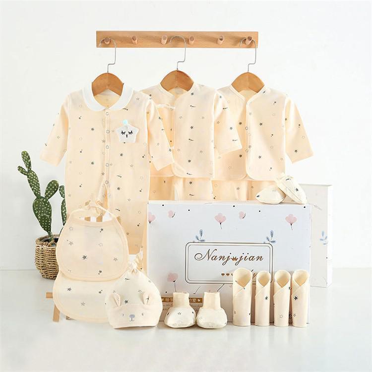Conjunto Ropa Fina Recién Nacido - Caja Regalo 24 Piezas Bebé - Huellitas de Vida