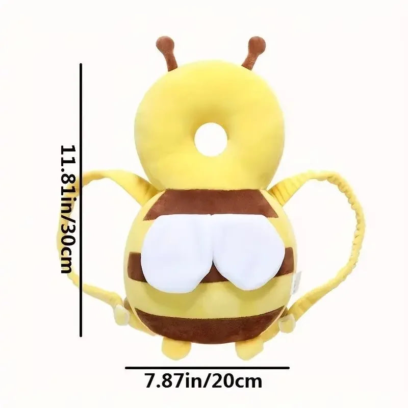 Cojín Protector Cabeza Bebé - Prevención Caídas con Diseño de Abeja - Huellitas de Vida
