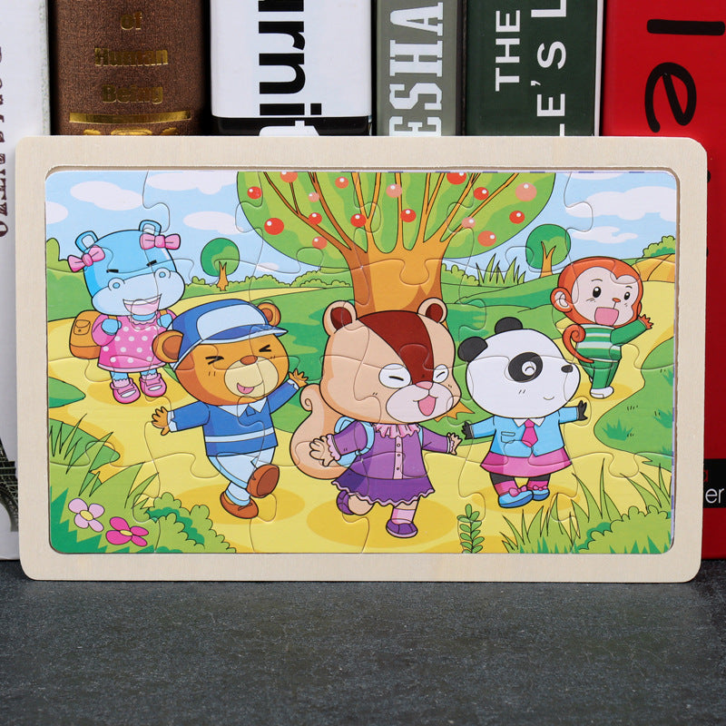 Puzzle Infantil 80 Piezas - Rompecabezas Educativo de Animales - Huellitas de Vida