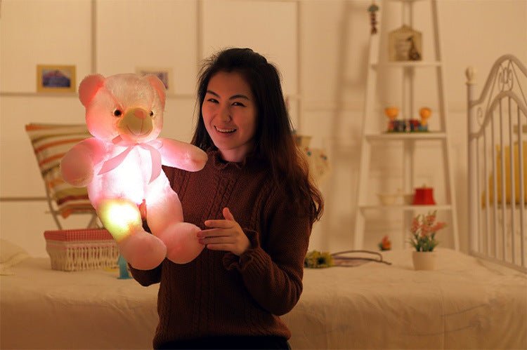 Osito Peluche LED Luminoso - Juguete Sensorial con Luces de Colores | Huellitas de Vida - Huellitas de Vida