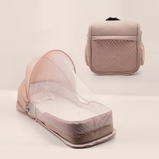 Cuna Portátil Plegable Recién Nacido - Cama Bebé Viaje Colecho - Huellitas de Vida