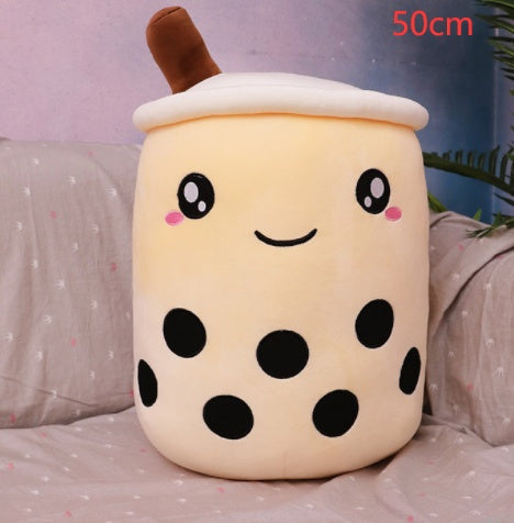 Peluche Té de Burbujas Fresa - Cojín Suave Boba Tea para Niños | Huellitas de Vida - Huellitas de Vida