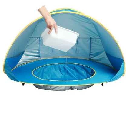 Mini Piscina Portátil Bebés con Protección UV 50+ - Juego Seguro - Huellitas de Vida